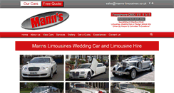 Desktop Screenshot of manns-limousines.co.uk